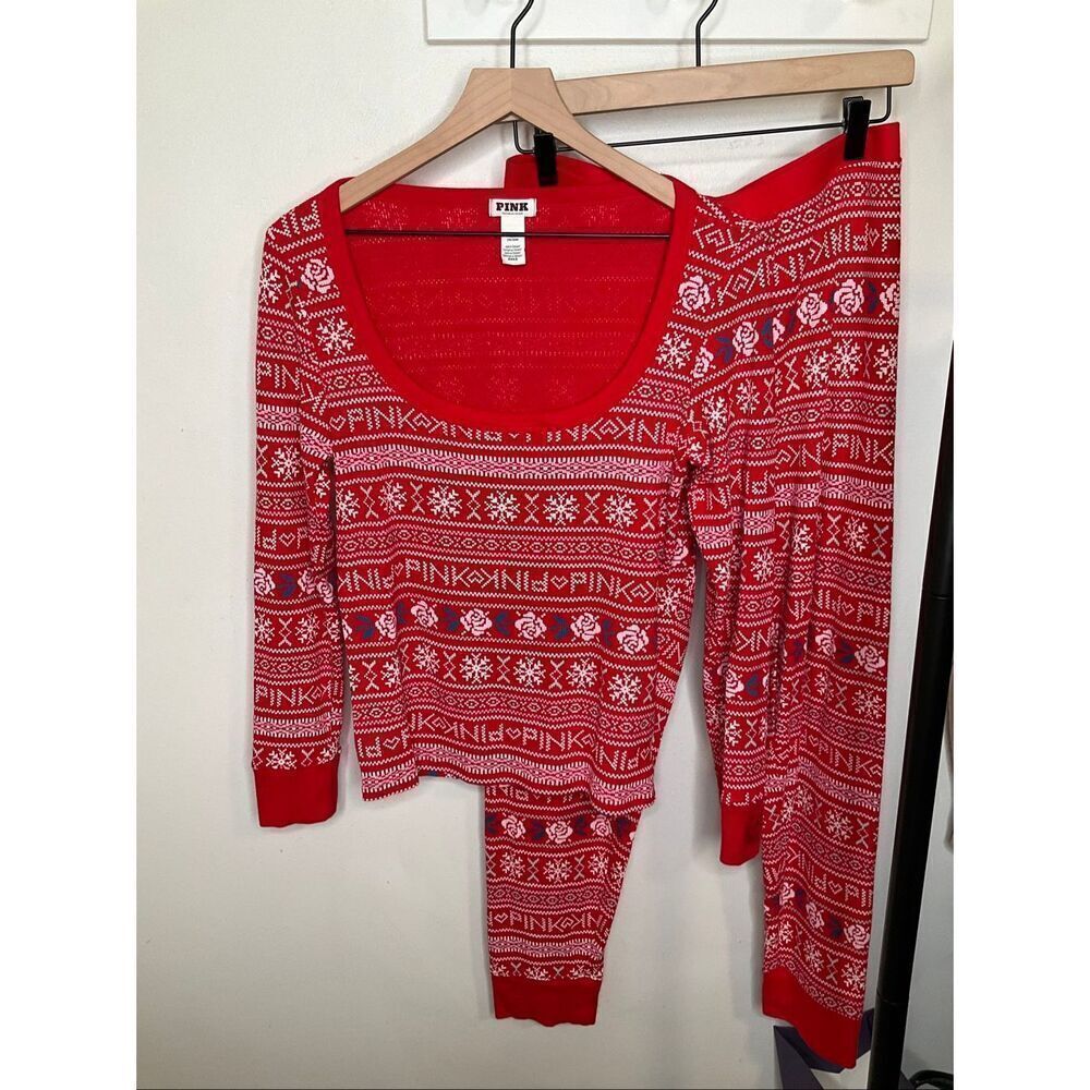 Victoria’s Secret PINK Thermal Fair Aisle Set